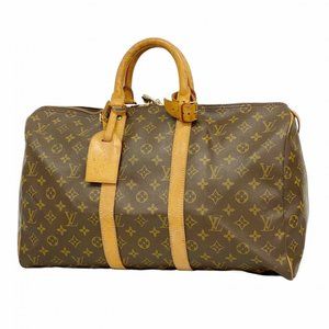 LOUIS VUITTON Brown Monogram Boston Bag